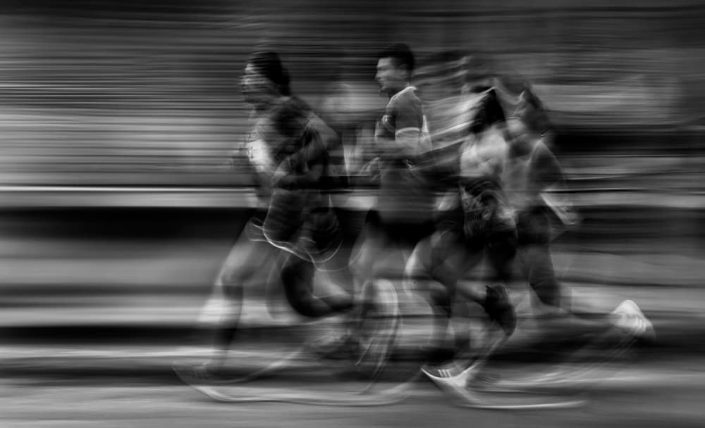Running Motion Blur by Yvette Depaepe — canvas wall art