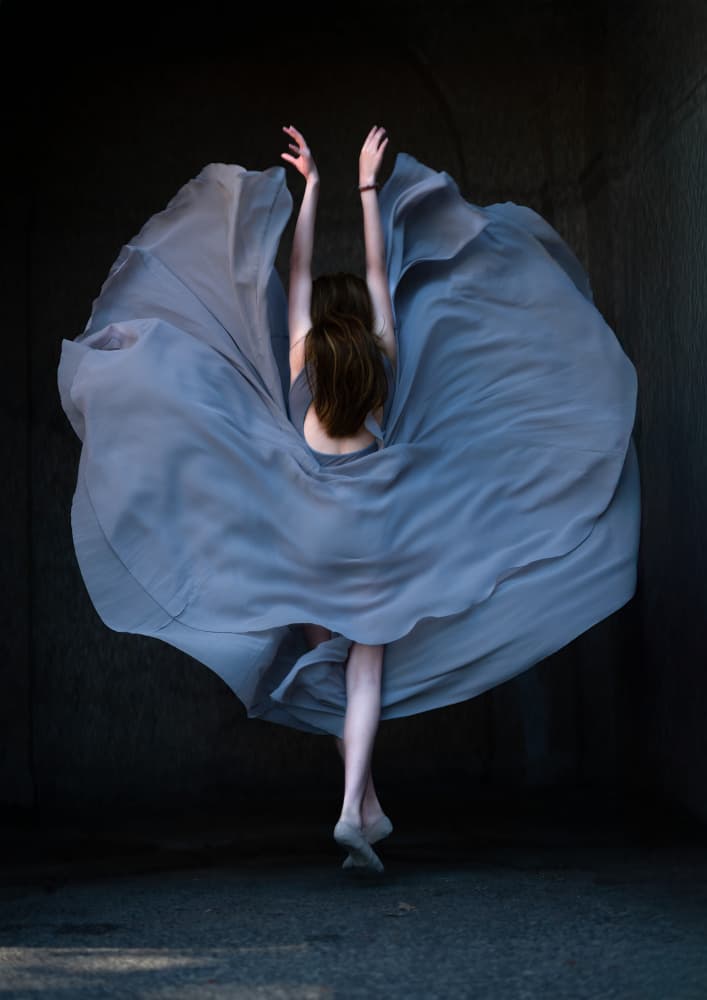 Graceful Flowing Dancer by Ken Liang — canvas wall art