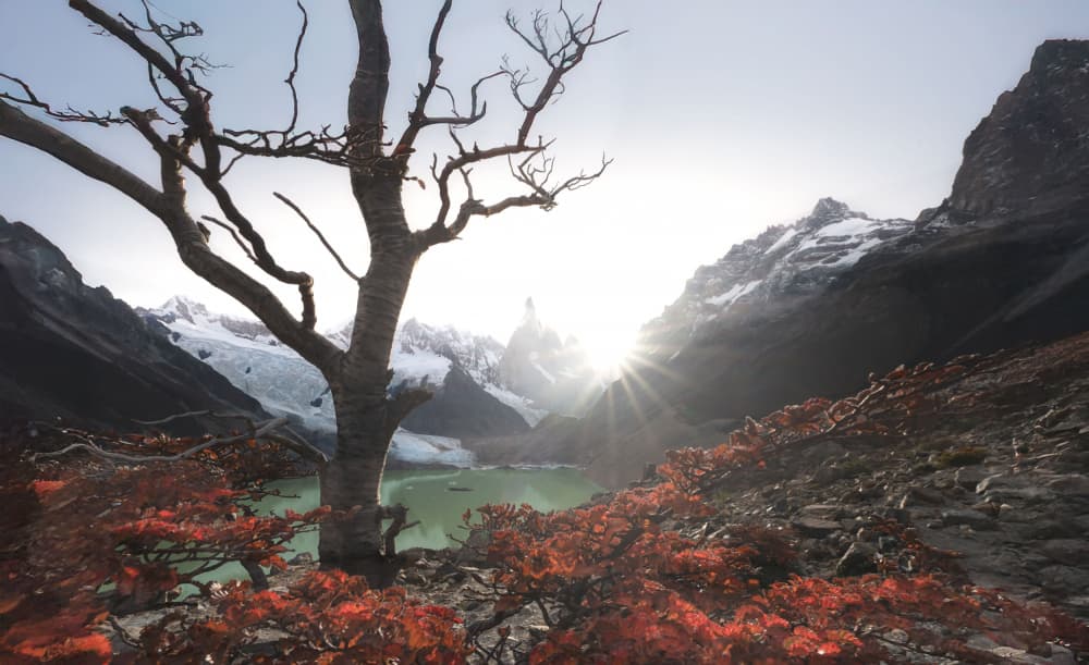 Autumn Mountain Lake Serenity by Ken Liang — canvas wall art