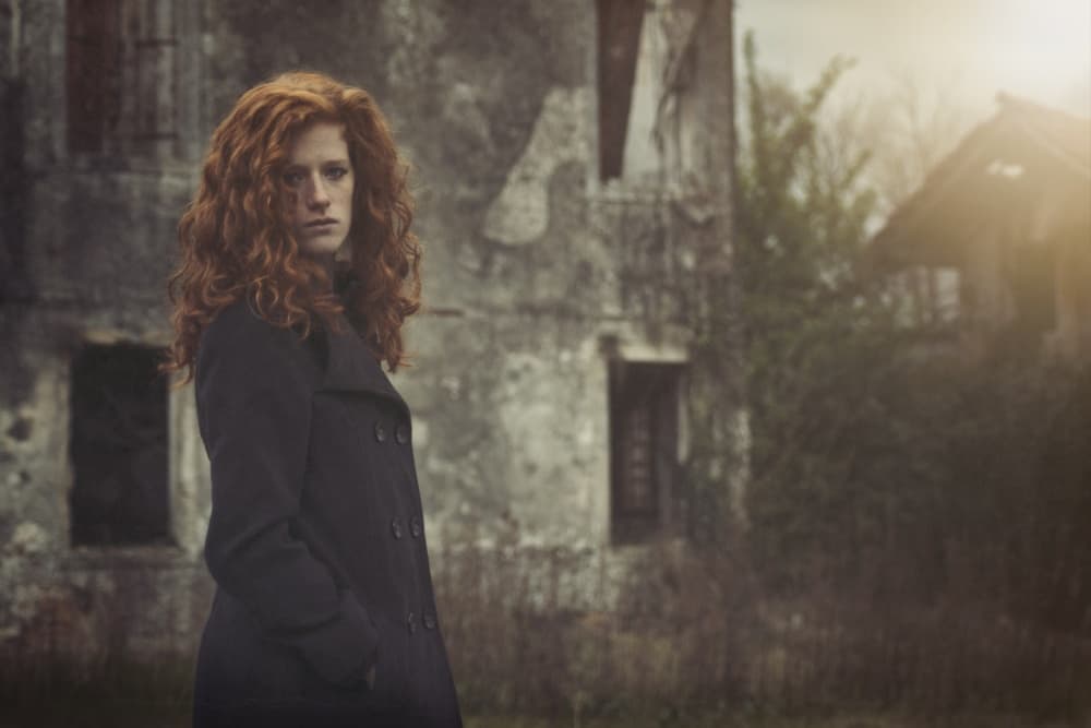 Moody Redhead Old House by Traven Milovich — canvas wall art