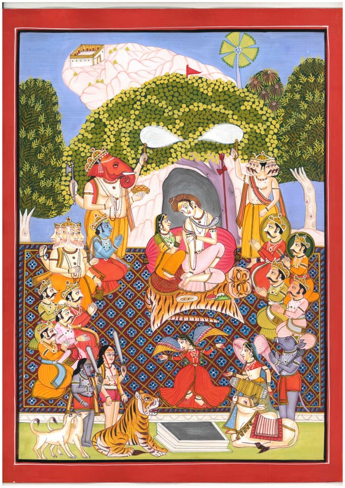 Shiva Parvati Divine Gathering by IMAGINEERS STUDIO — canvas wall art