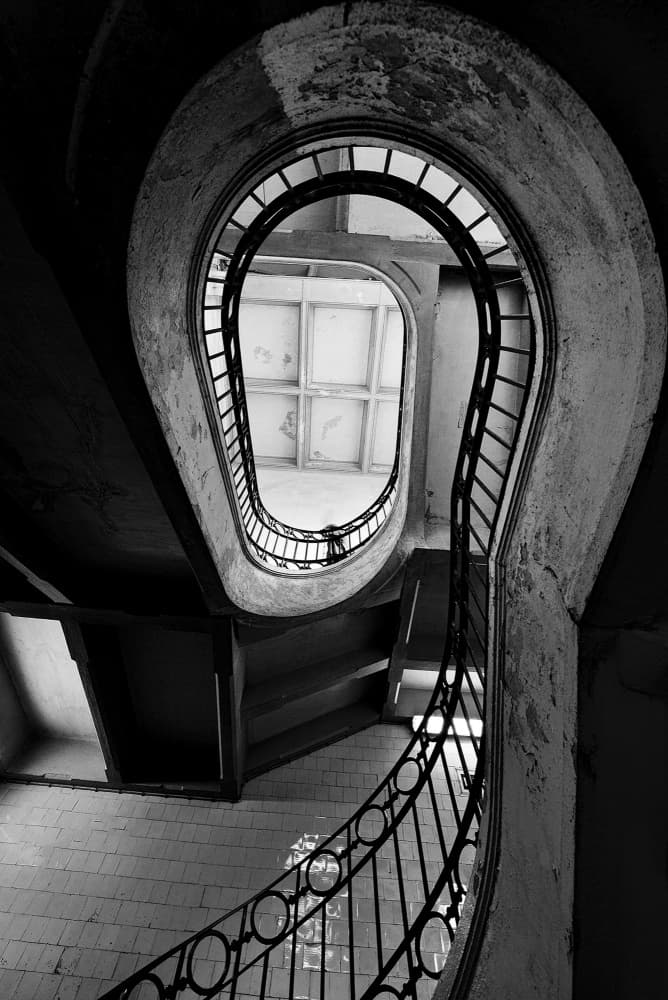 Grand Spiral Staircase by Jorge Pimenta — canvas wall art