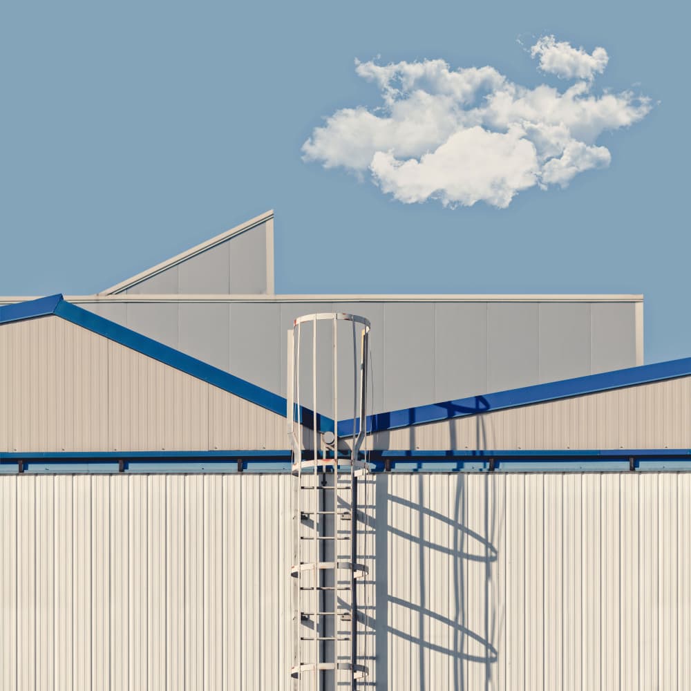 Industrial Ladder Cloud by Andrea Comari — canvas wall art
