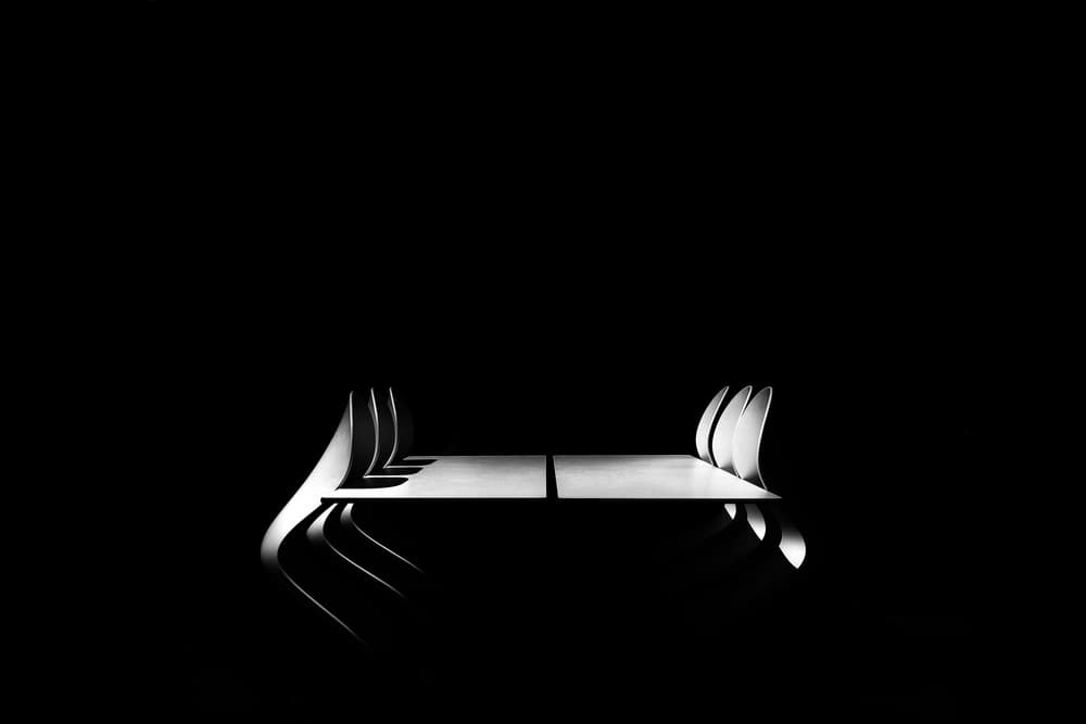 Elegant Minimalist Table by Rolf Endermann — canvas wall art