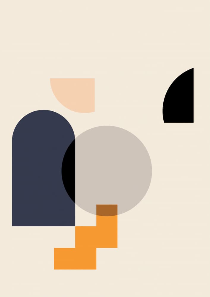 Soft Geometric Shapes by Nilesh Kulkarni — canvas wall art