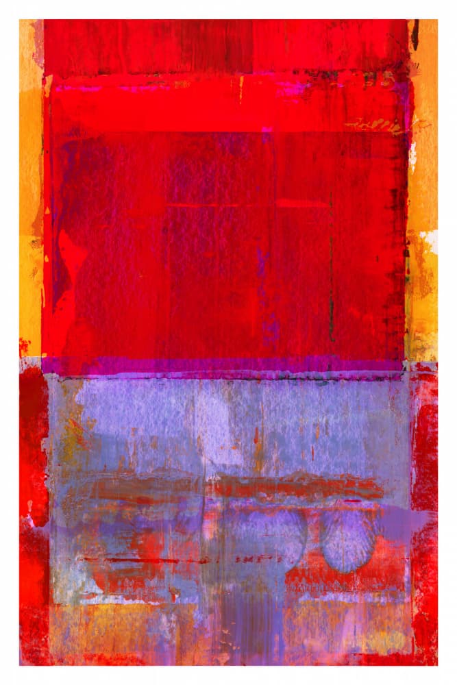 Abstract Red Purple by cartissi — canvas wall art