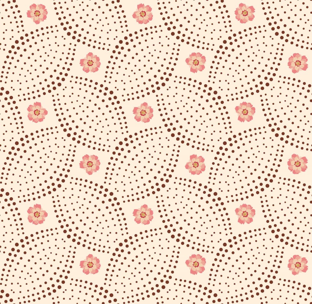 Delicate Pink Dot Pattern by Annick — canvas wall art