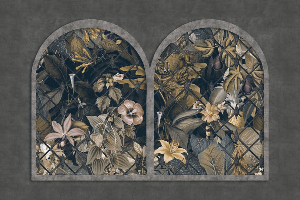 Mysterious Garden Windows by Andrea Haase — canvas wall art