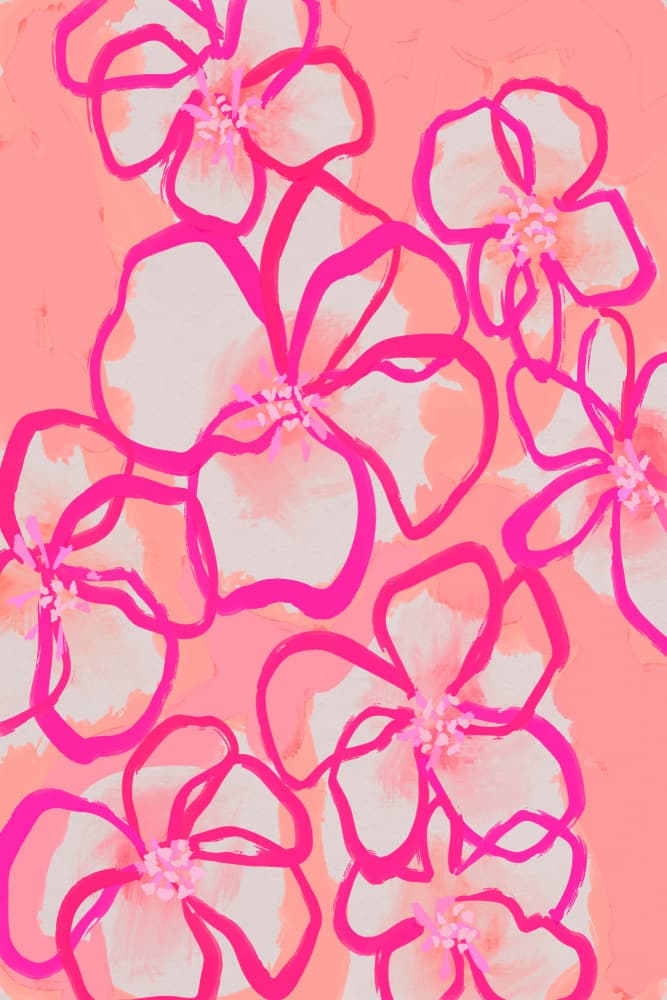 Pinkpetals by Treechild — canvas wall art