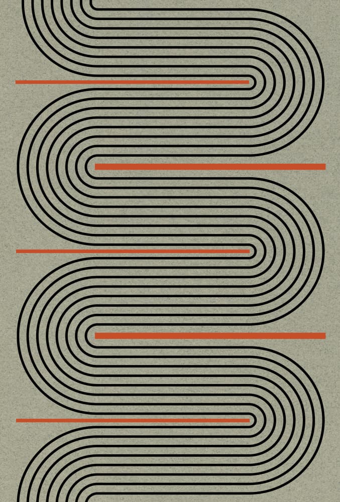 Curved Pathways by THE MIUUS STUDIO — canvas wall art