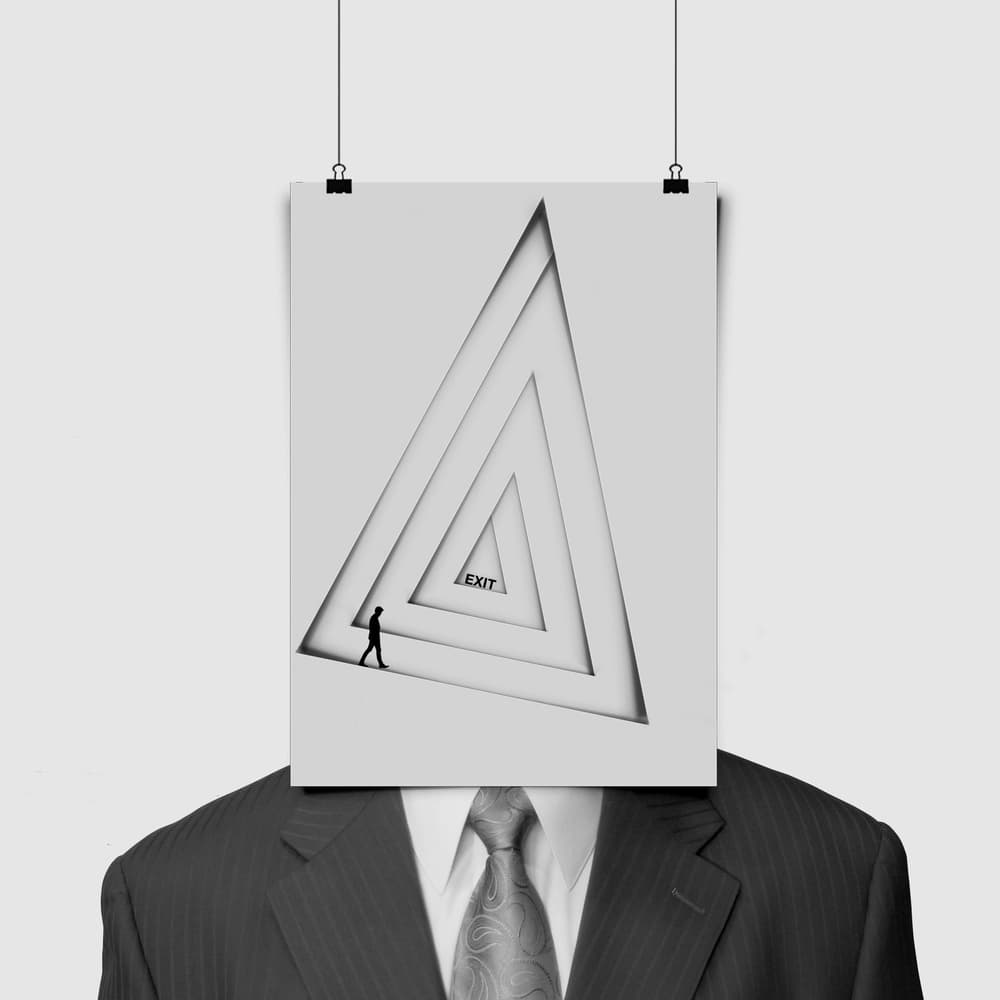 Man's Exit Path by Hadi Malijani (Malenjani) — canvas wall art