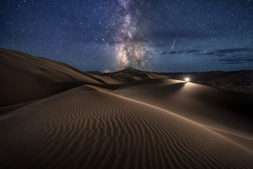 Milky Way Desert Night by Wu Zhao — canvas wall art
