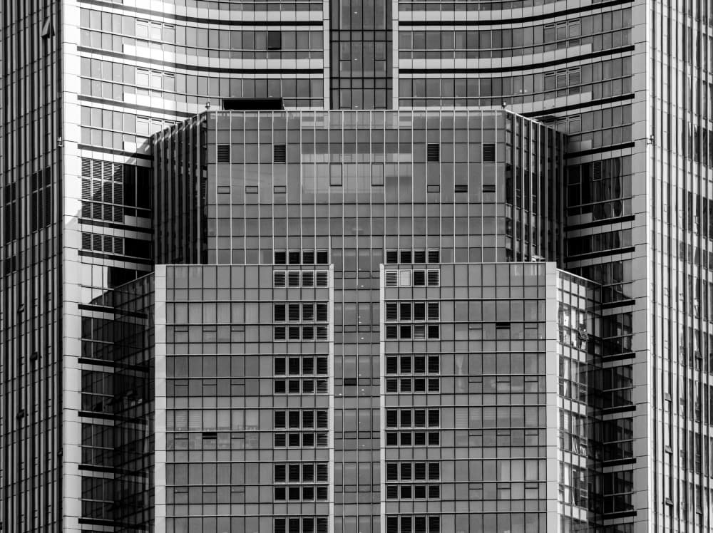 Geometric Glass Tower by HAN dong hee — canvas wall art