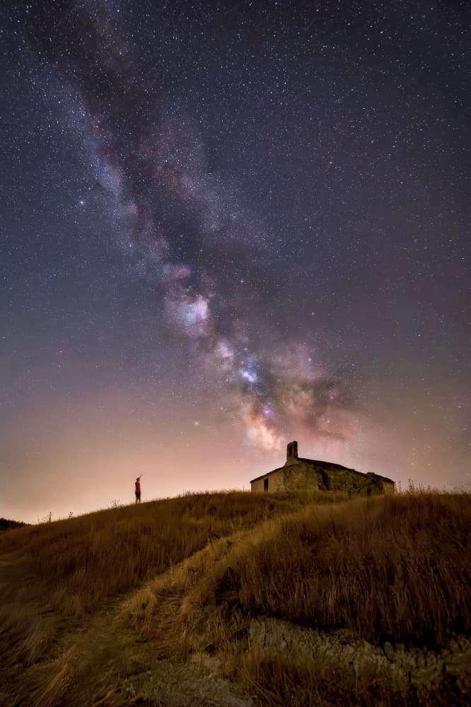 Milky Way Hillside by Juan Luis Seco — canvas wall art