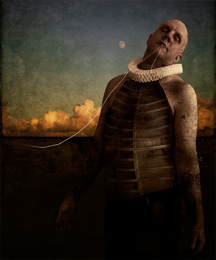 Strange Moon Portrait by Johan Lilja — canvas wall art