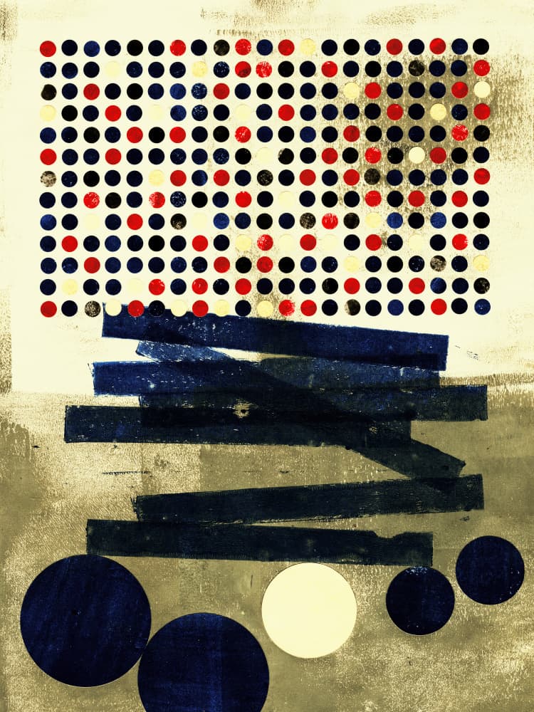Colorful Geometric Shapes by Petr Strnad — canvas wall art