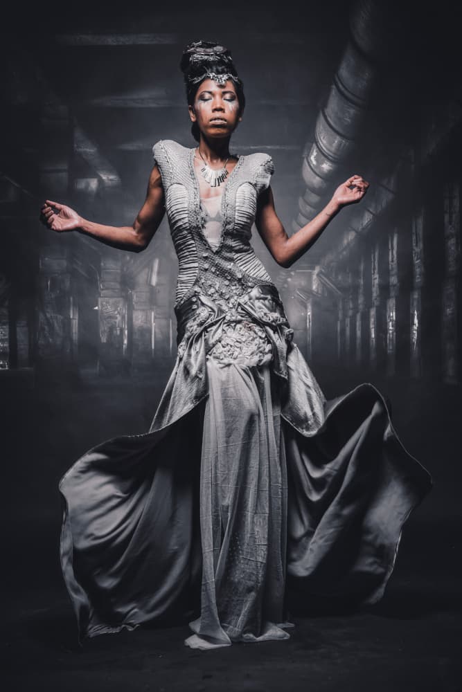 Ethereal Woman Gown by Klaus Tesching — canvas wall art