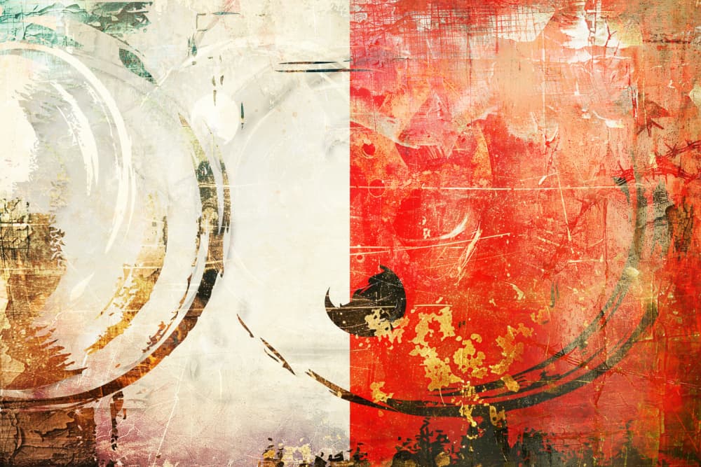 Abstract Grunge Red Texture by Rafal Kulik — canvas wall art