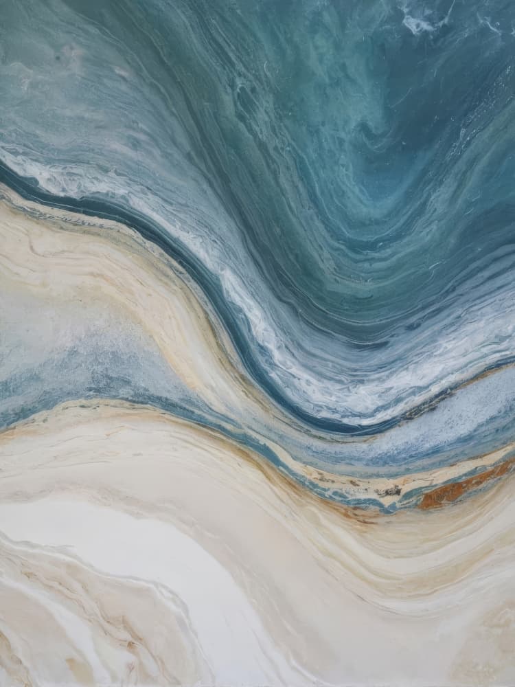 Abstract Coastal Flow by Alpenglow Workshop — canvas wall art