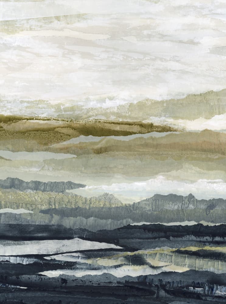 Layered Mountain Serenity by Lara Eckerman — canvas wall art