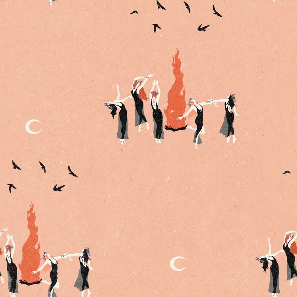 Coven pattern 2 by NKTN — canvas wall art