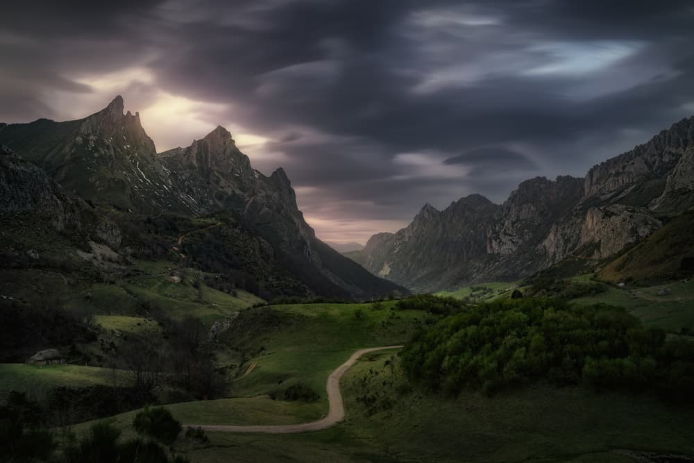 Dramatic Mountain Valley by Juan Pablo de Miguel — canvas wall art