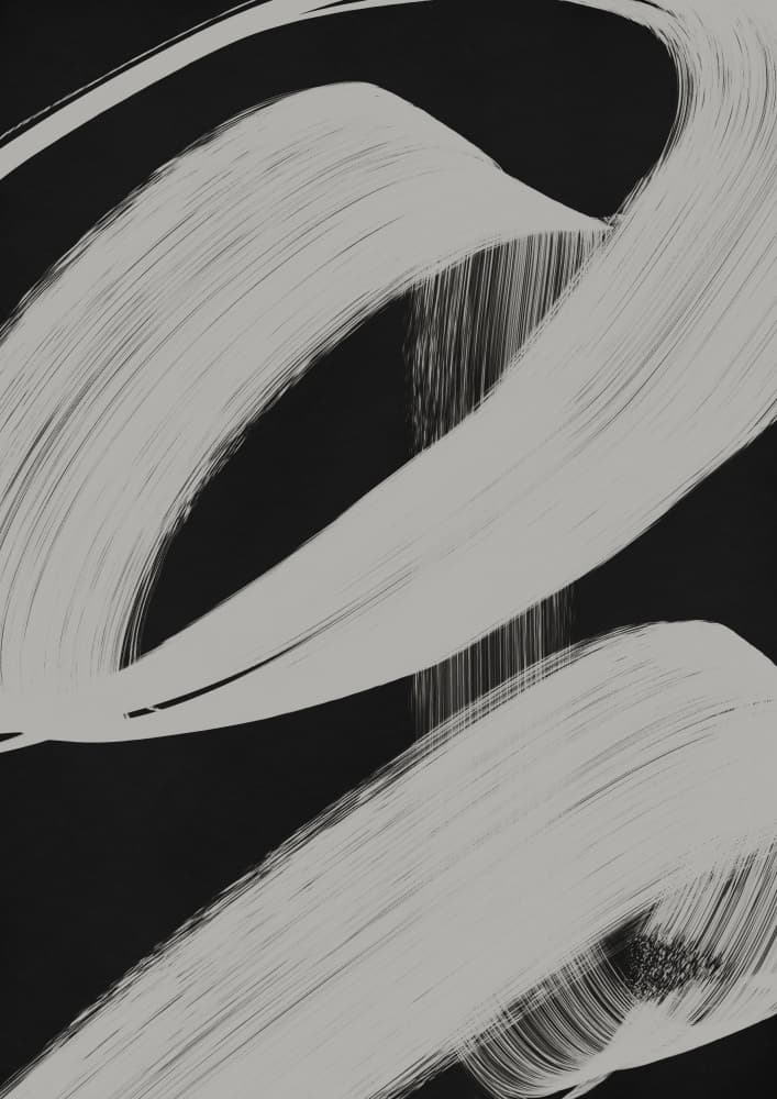 Curved Brush Strokes by Treechild — canvas wall art
