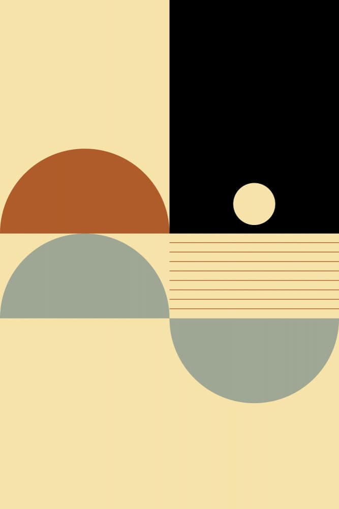 Modern Geometric Horizon by Nilesh Kulkarni — canvas wall art