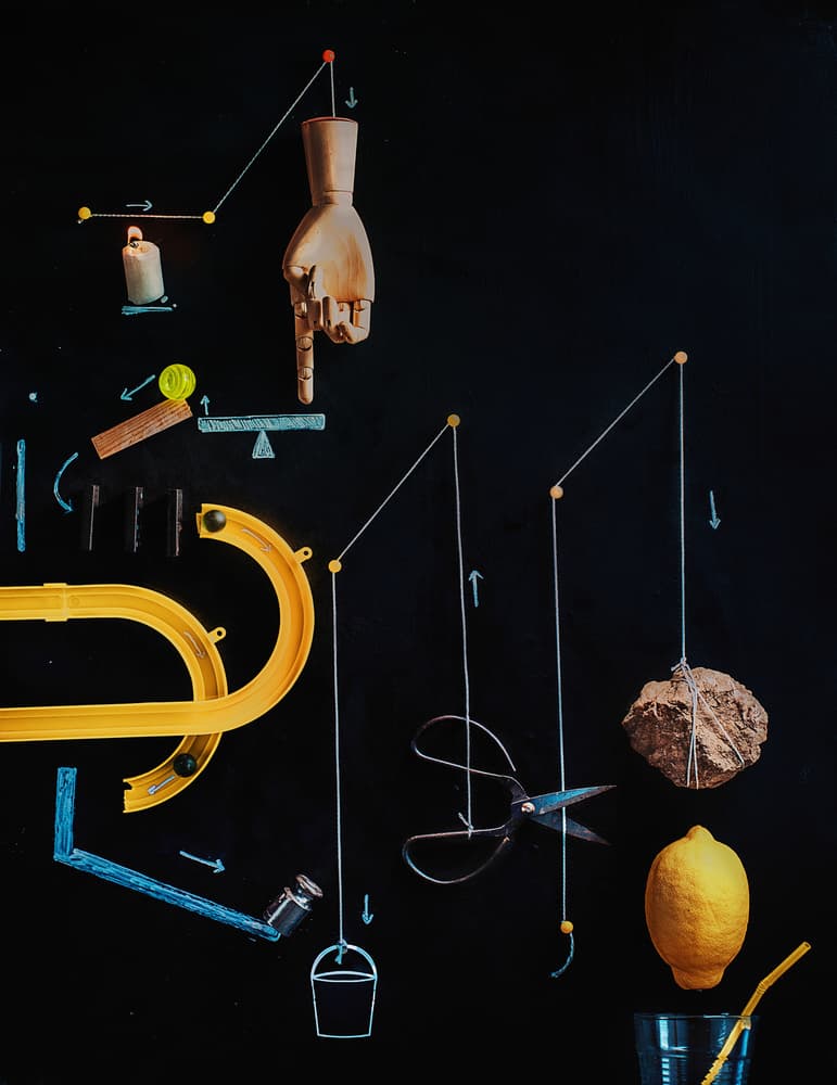 Rube Goldberg Machine by Dina Belenko — canvas wall art