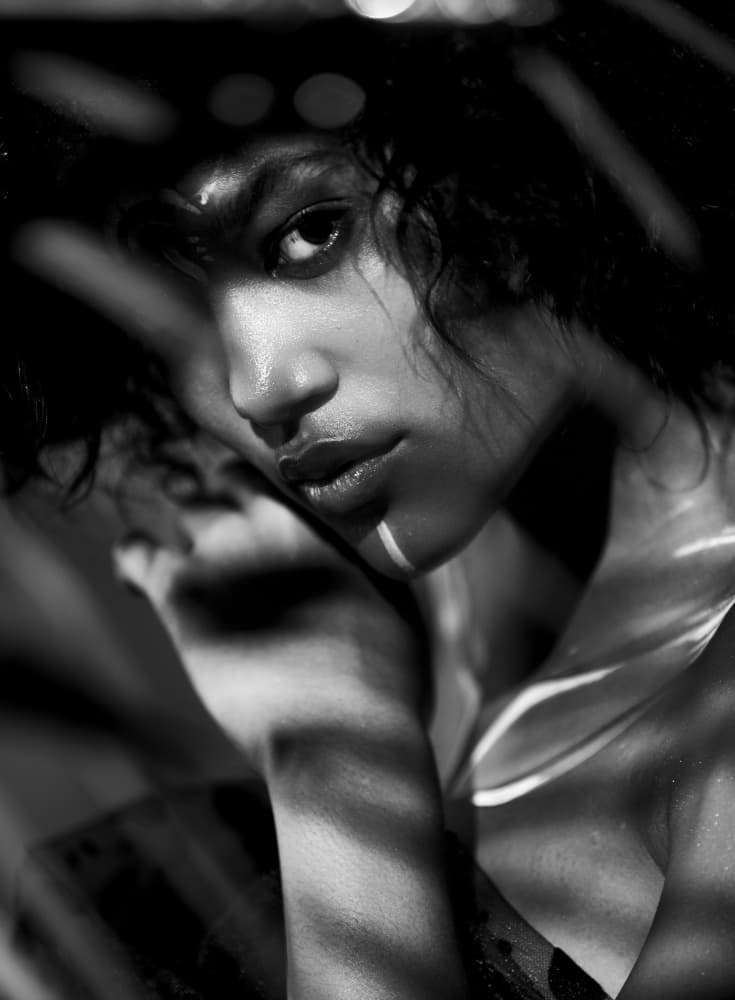 Intense Shadowed Portrait by Enis Onur — canvas wall art