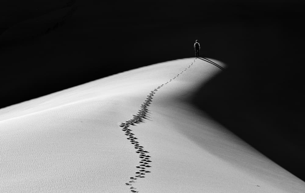 Solitary Dune Journey by Izidor Gasperlin — canvas wall art