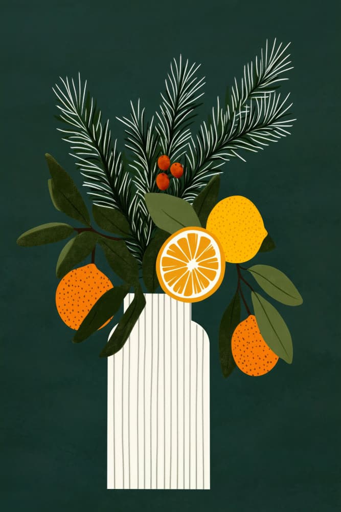 Christmasbouquet by Treechild — canvas wall art