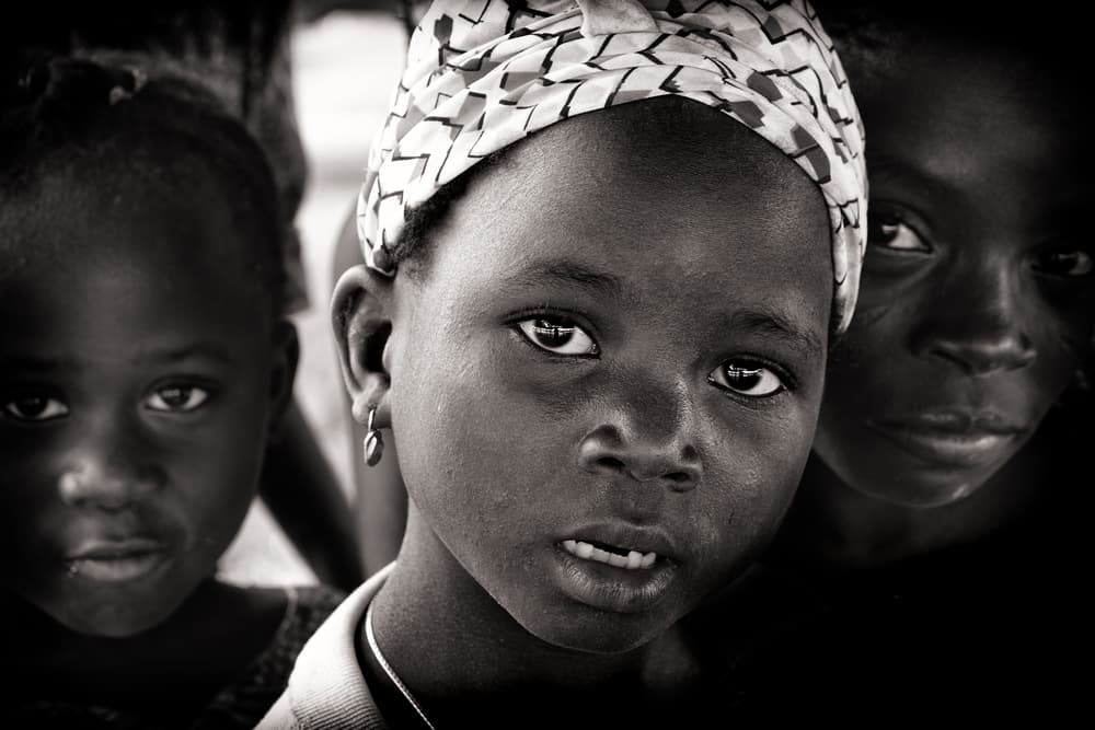 African Girls Gaze by Elena Molina — canvas wall art