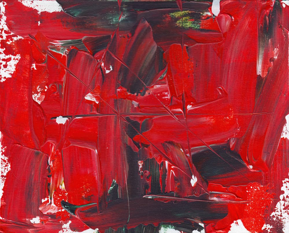 Bold Red Abstract by Rafal Kulik — canvas wall art