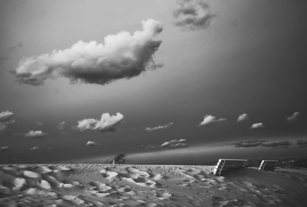 Moody Sand Dunes Sky by Anna Niemiec — canvas wall art