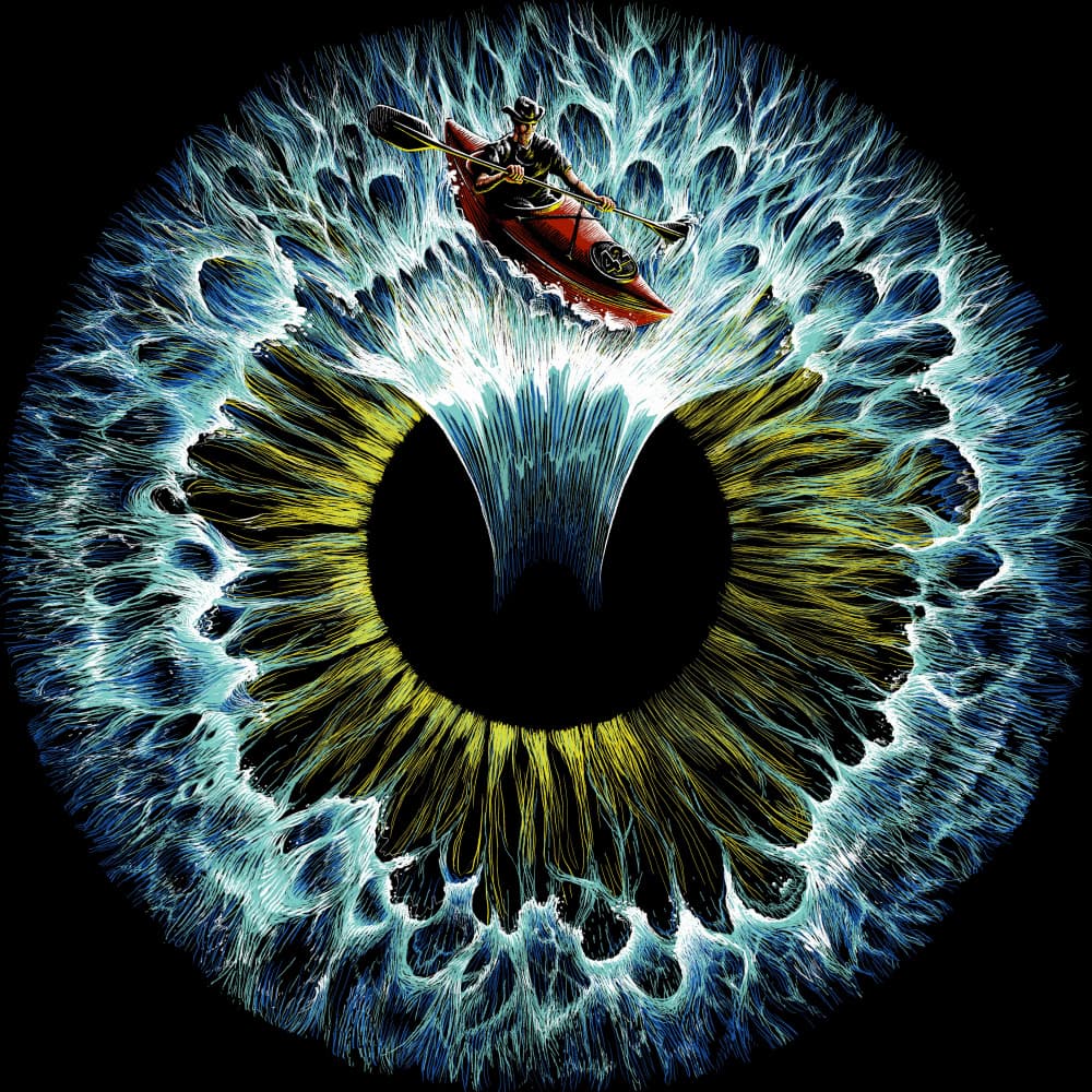 Iris Rapids Kayaker by Alirıza ÇAKIR — canvas wall art