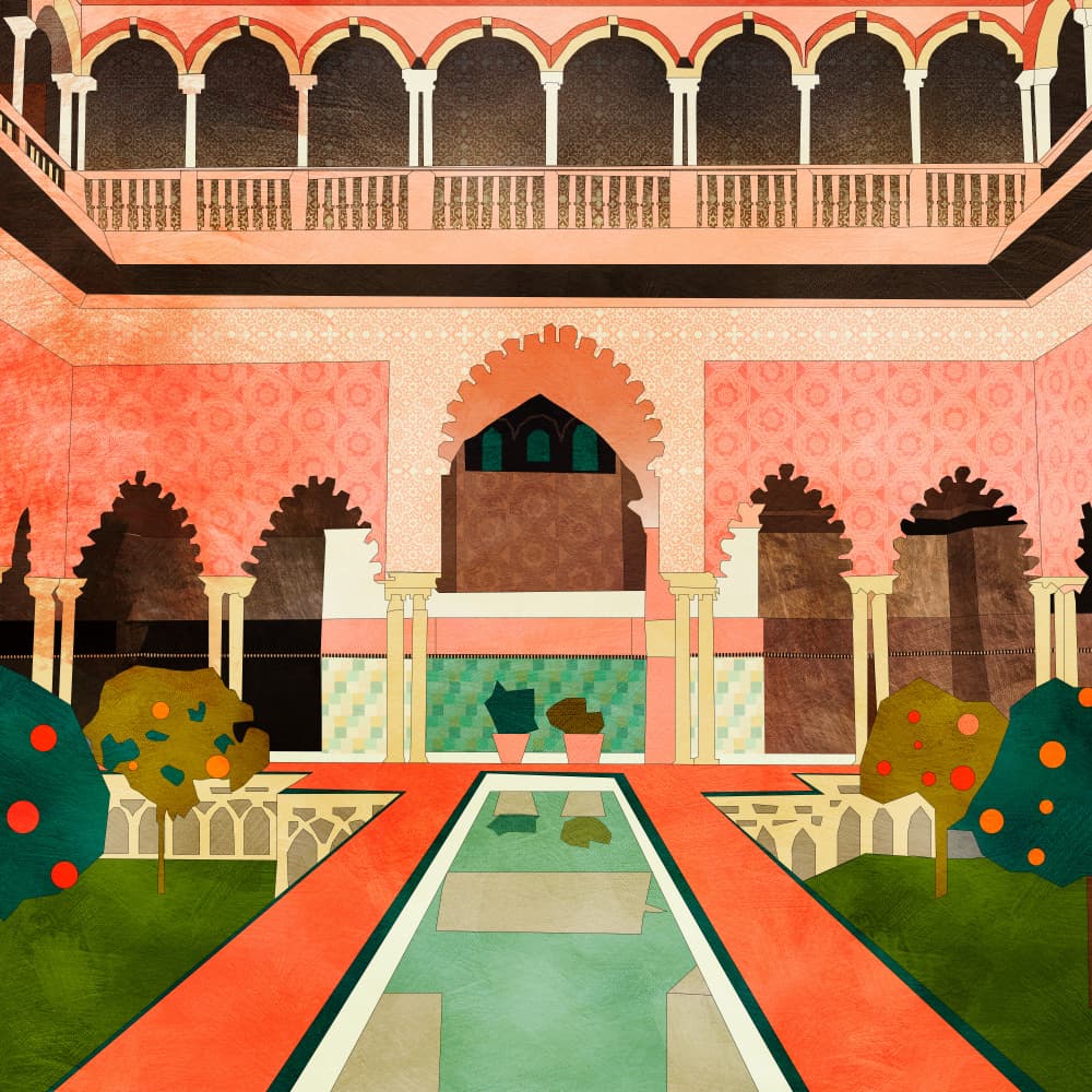 Alhambra Granada Spain by Ana Rut Bre — canvas wall art