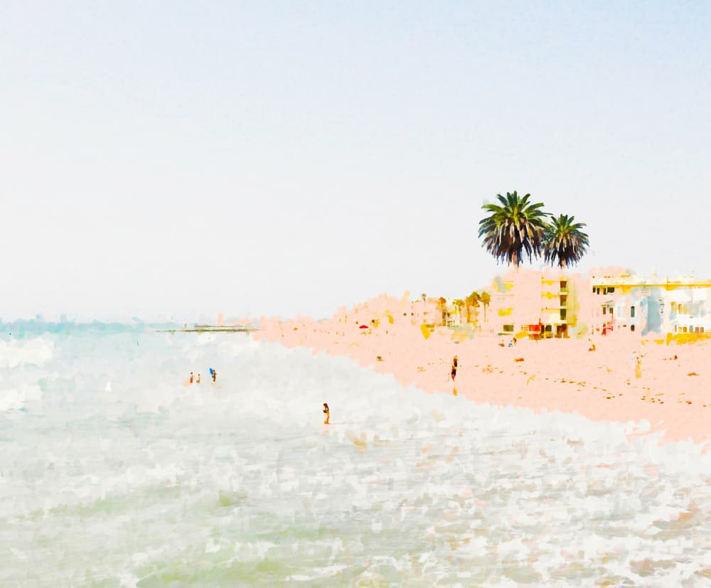 Soft Summer Beach by Uma Gokhale — canvas wall art