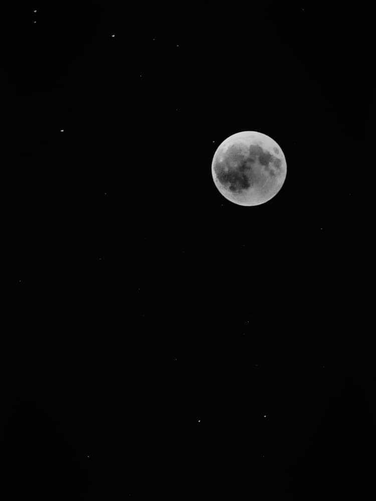 Full Moon and Stars by Ryan Braxton — canvas wall art