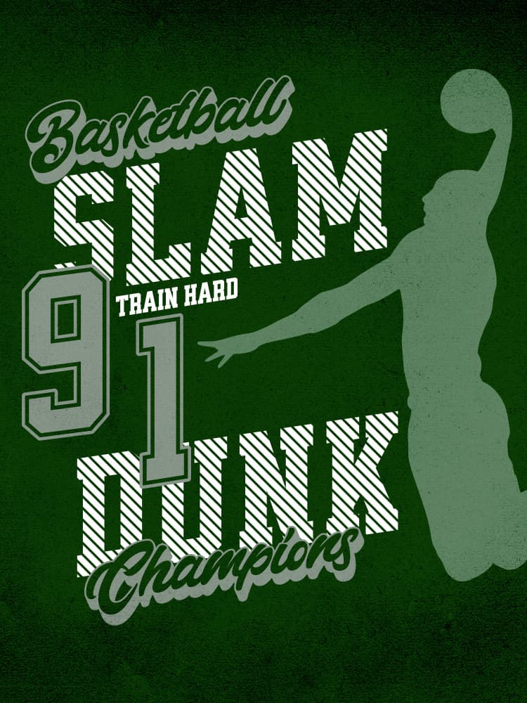 Basketball Slam Dunk by Pictufy Studio IV — canvas wall art