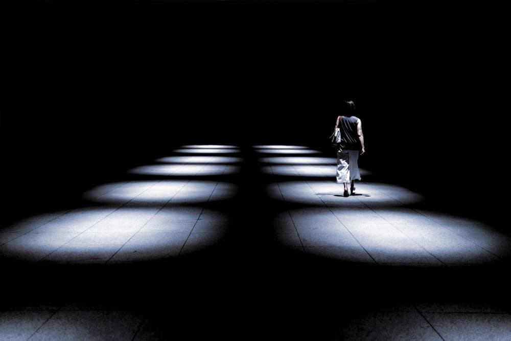 Journey Through Spotlights by Satoshi Iwata — canvas wall art