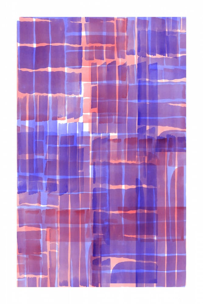 Translucent Color Grid by cartissi — canvas wall art