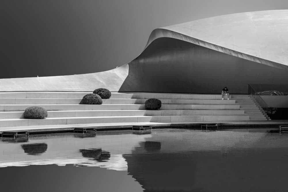 Modern Architectural Curves by Urs Zimmermann — canvas wall art
