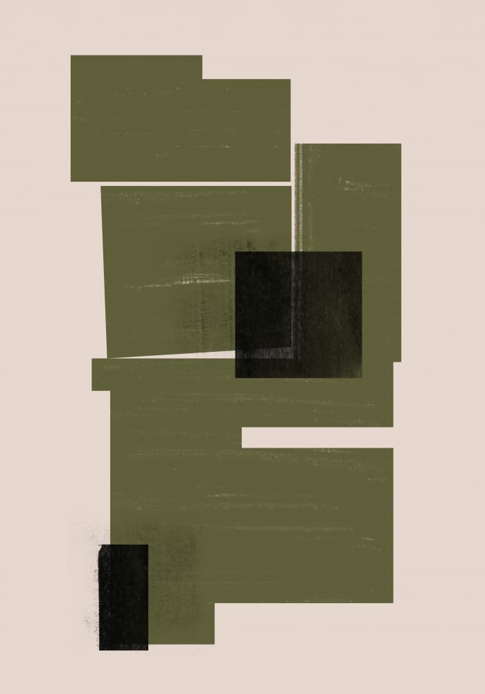 Structured Blocks by THE MIUUS STUDIO — canvas wall art