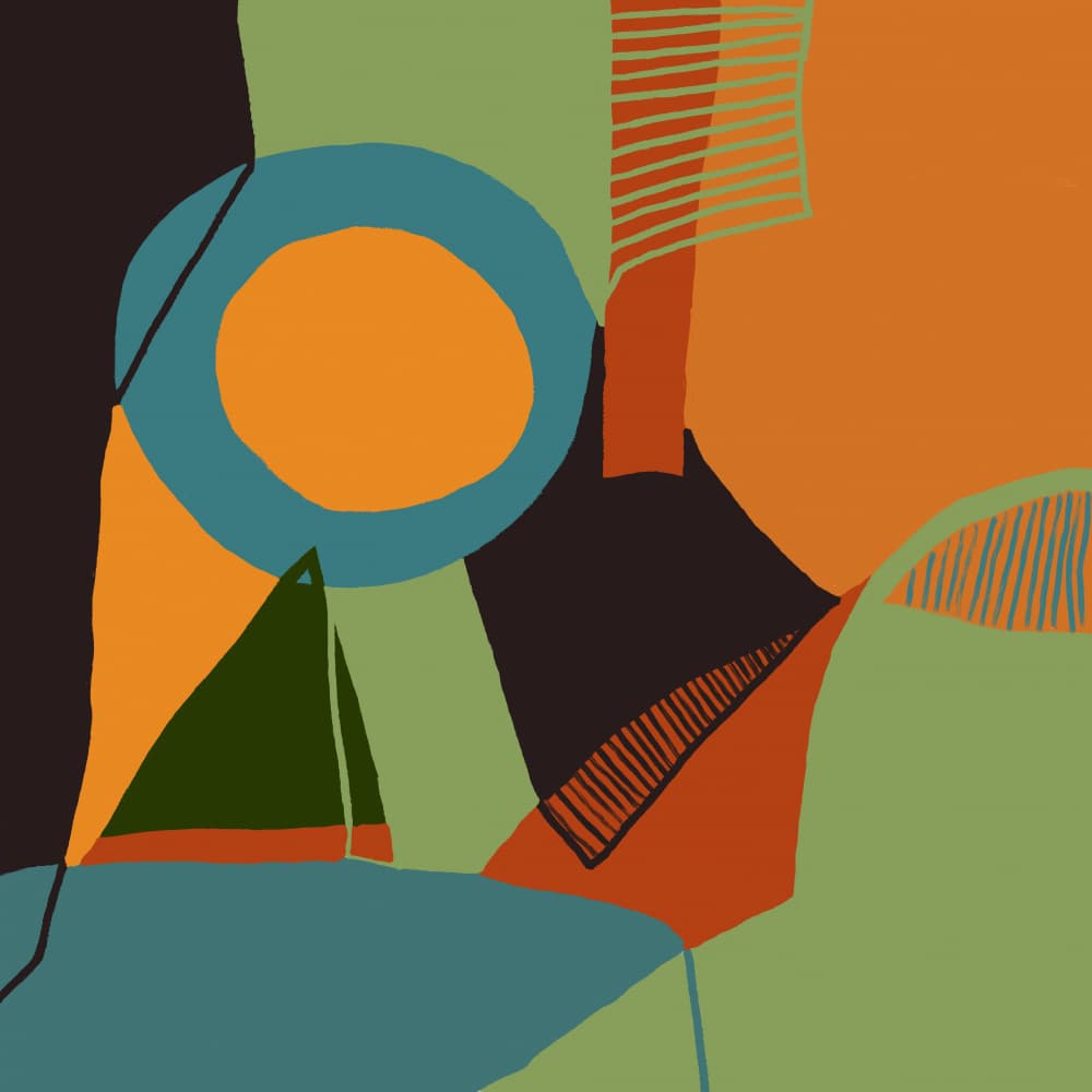 Modern Organic Abstract by Sharyn Bursic — canvas wall art