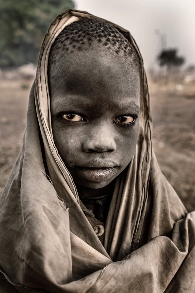 African Child Portrait by Trevor Cole — canvas wall art
