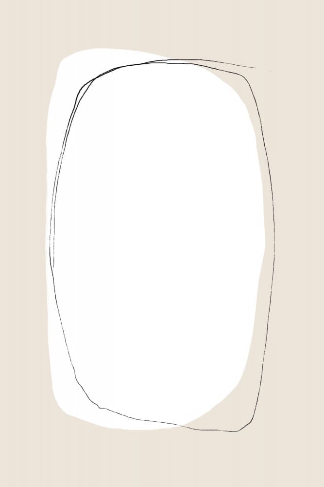Layered Oval Shapes by uplusmestudio — canvas wall art