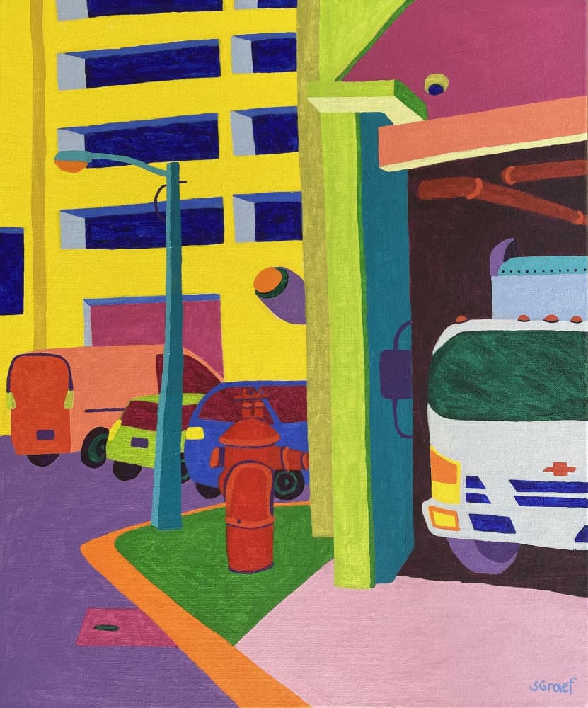 Garage by Sue Graef — canvas wall art