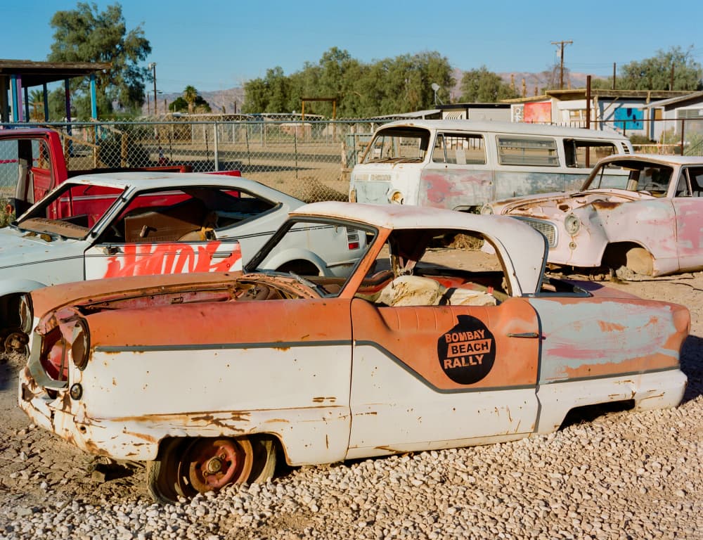 Desert Car Graveyard by Bethany Young — canvas wall art
