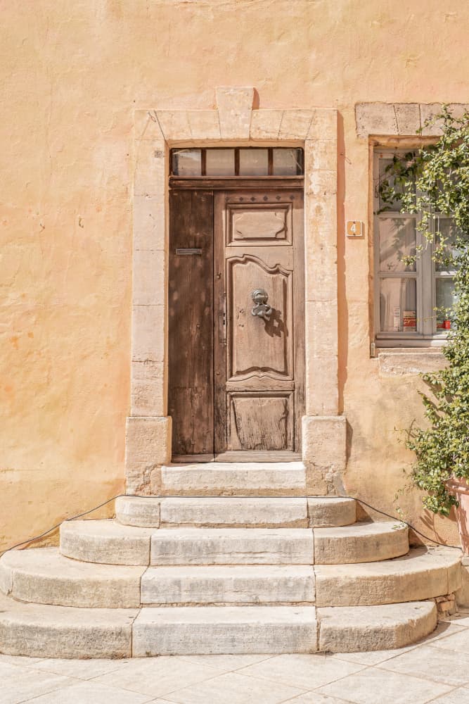Rustic Mediterranean Doorway by Henrike Schenk — canvas wall art